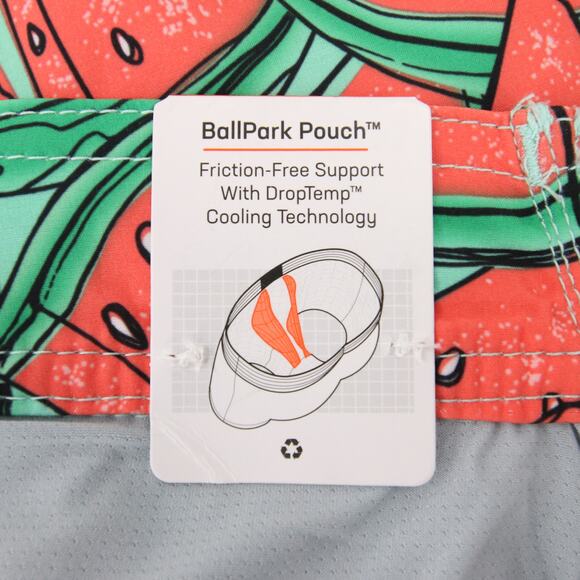 SAXX Swim Trunks Red Green Watermelon Print Betawave 2N1 Cooling Liner 36 NWT - Picture 13 of 15